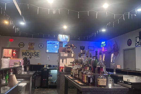 The bar at Moose Lodge 266 Jersey City